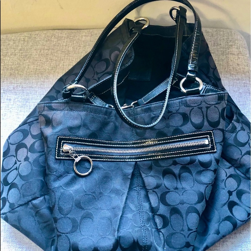 💯COACH LARGE SIGNATURE TOTE BAG 🛍❤️‍🔥